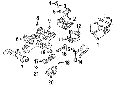 2000 Ford Crown Victoria Housing & Components Diagram