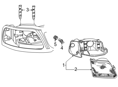 1997 Ford F-250 Bulbs Diagram 2 - Thumbnail