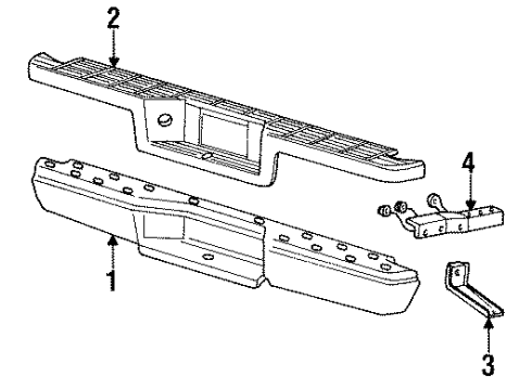 1996 Ford Ranger Rear Bumper Diagram