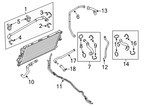 2015 Ford F-350 Super Duty Hoses, Lines & Pipes Diagram