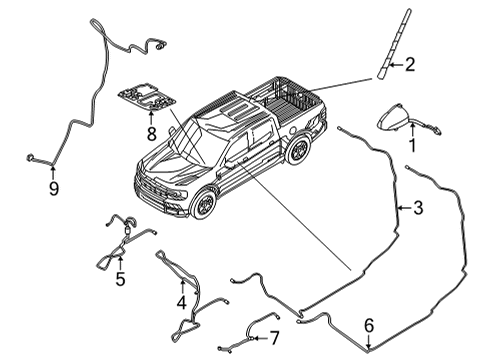 2023 Ford Maverick Antenna & Radio Diagram