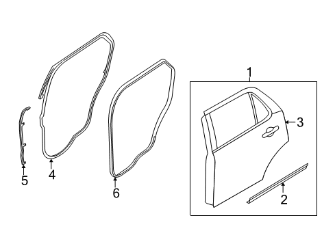 2016 Ford Police Interceptor Utility Panel Assembly - Door - Outer Diagram for BB5Z-7824700-A