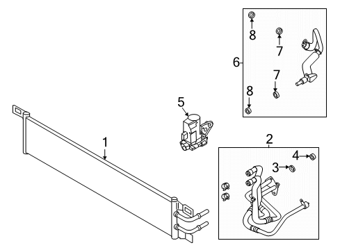 2022 Ford Escape Oil Cooler Diagram 3 - Thumbnail