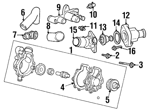 2000 Mercury Cougar Senders Diagram 1 - Thumbnail