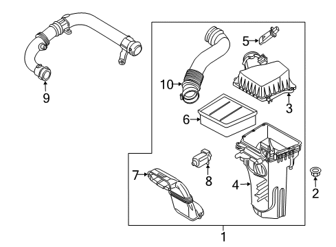 2016 Ford Fiesta Air Intake Diagram 1 - Thumbnail