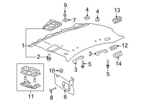 2016 Lincoln MKS Handle - Assist Diagram for 8A5Z-5431406-AD