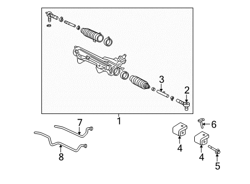 2003 Lincoln Navigator Rod Diagram for 2L1Z-3280-GA