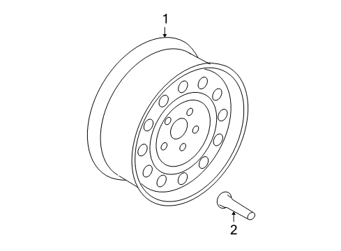 2006 Ford F-150 Wheels Diagram 6 - Thumbnail