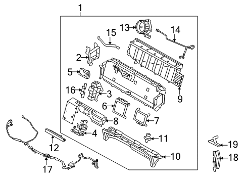 2011 Mercury Milan Electric Vehicle Battery Cable Diagram for BE5Z-14300-B