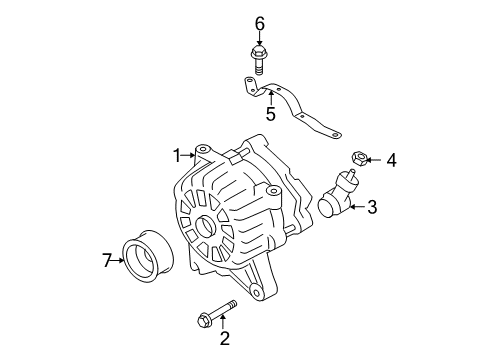 2004 Ford F-150 Alternator Diagram 4 - Thumbnail