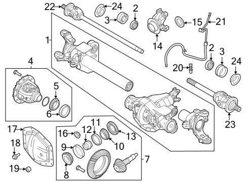 Spacer - Pinion Bearing Diagram for HC3Z-4662-A