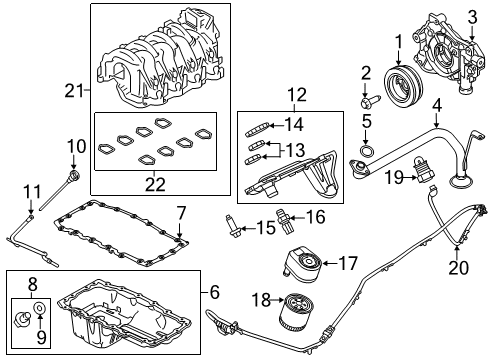 2019 Ford F-250 Super Duty Senders Diagram 1 - Thumbnail