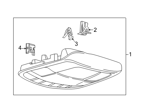 2017 Ford F-250 Super Duty Overhead Console Diagram