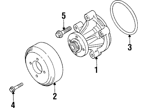 1993 Lincoln Mark VIII Water Pump Diagram