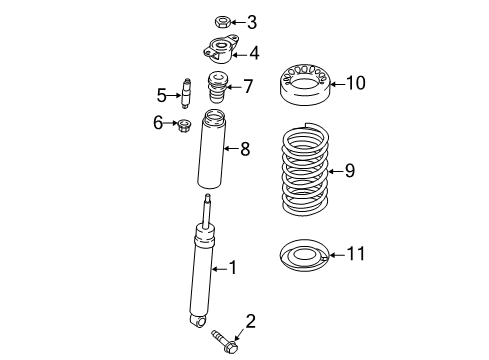 2017 Ford Focus Shocks & Components - Rear Diagram 2 - Thumbnail