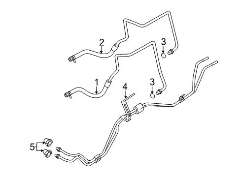 2006 Lincoln Town Car Tube Diagram for 6W1Z-7A031-C