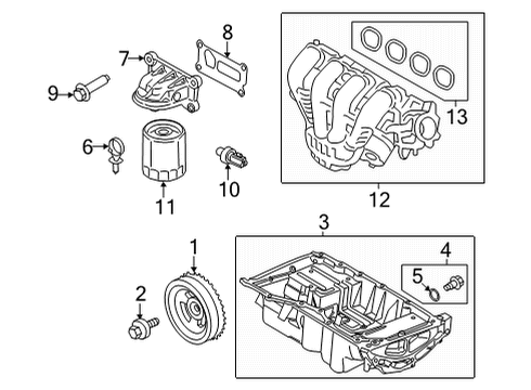 2023 Ford Maverick Engine Parts & Mounts, Timing, Lubrication System Diagram 2 - Thumbnail