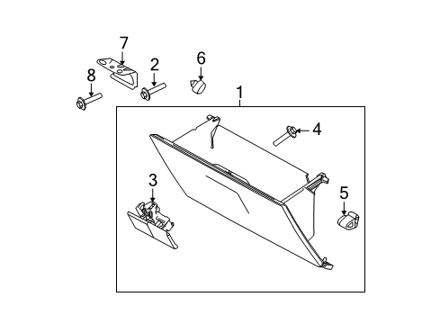 2012 Ford F-150 Glove Box Diagram