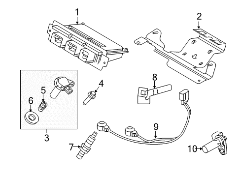 2010 Lincoln MKT Ignition System Diagram