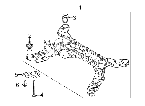 2019 Lincoln MKT Suspension Mounting - Rear Diagram