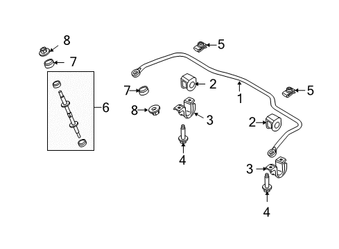 2011 Ford Crown Victoria Insulator Diagram for E9AZ-5493-AA