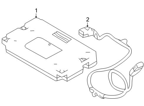 2011 Lincoln MKT Cable Assembly Diagram for AE9Z-14D202-B