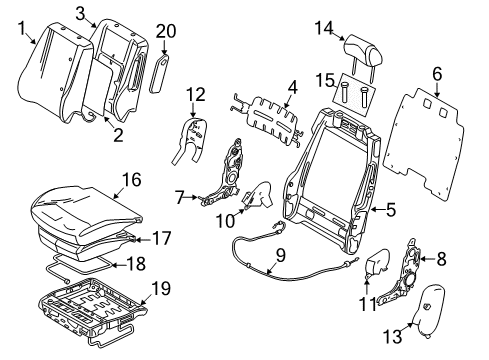 2010 Mercury Milan Sleeve - Guide Diagram for CE5Z-54610A16-GC