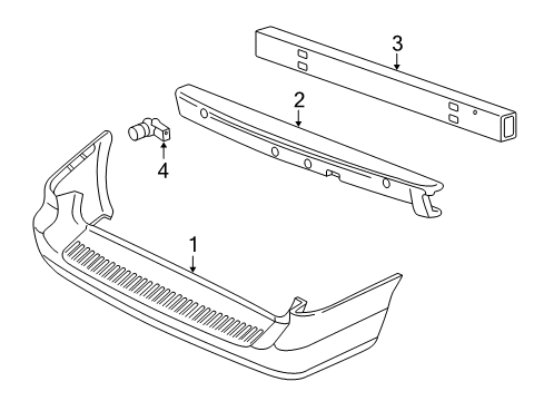 2004 Mercury Monterey Rear Bumper Diagram