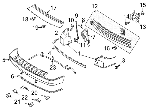 2009 Ford Taurus X Screw And Washer Assembly Diagram for -W705549-S439