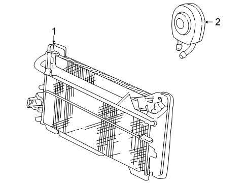 2004 Ford Thunderbird Oil Cooler, Power Steering Oil Cooler Diagram