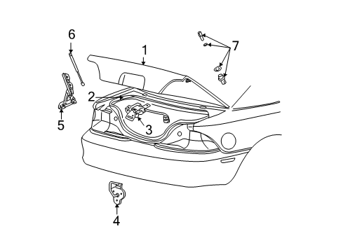 2000 Ford Mustang Trunk Diagram