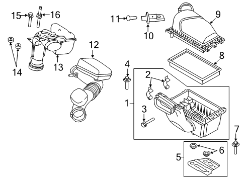 2015 Ford Explorer Filters Diagram 1 - Thumbnail