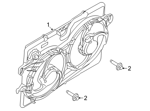 2010 Mercury Mariner Cooling System, Radiator, Water Pump, Cooling Fan Diagram 3 - Thumbnail