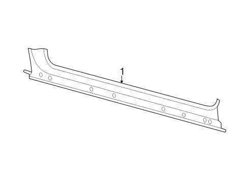 2023 Ford E-Transit Rocker Panel Diagram