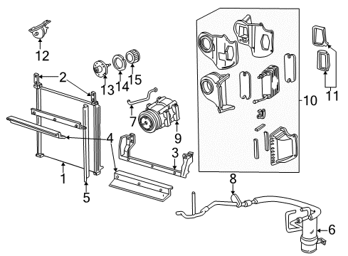 1996 Ford Explorer Tube - Compressor To Manifold Diagram for F5TZ-19D850-B