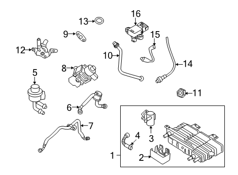 2012 Ford Fusion Sensor - Engine Knock Diagram for AU5Z-12A699-A