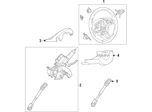 2020 Ford EcoSport Steering Column & Wheel, Steering Gear & Linkage Diagram 1 - Thumbnail