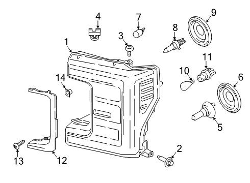 2021 Ford F-350 Super Duty Headlamps, Electrical Diagram 2 - Thumbnail