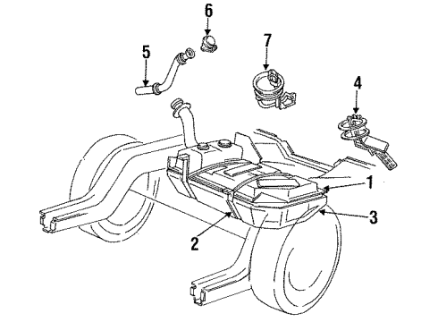 1991 Ford Mustang Fuel System Components Diagram