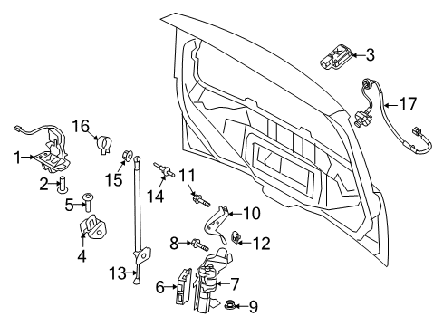 2014 Lincoln MKT Lift Gate Diagram 2 - Thumbnail