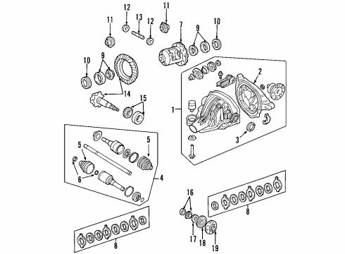 2013 Ford Expedition Gear And Pinion Assembly - Driving Diagram for 8L3Z-4209-P