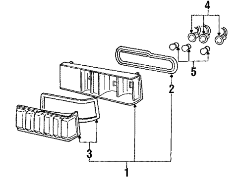 1984 Ford Mustang Tail Lamps Diagram