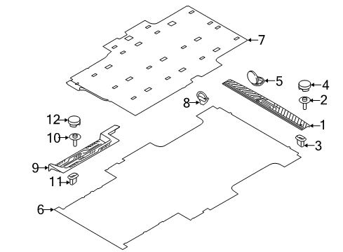 2019 Ford Transit-250 Interior Trim - Rear Body Diagram