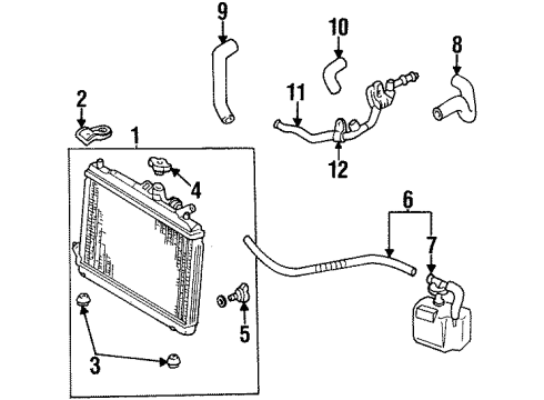 1994 Ford Aspire Plug Radiator Drain Diagram for F4BZ8115A