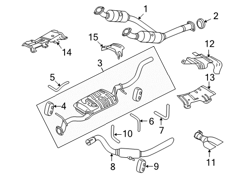 2007 Ford Explorer Sport Trac Exhaust Components Diagram