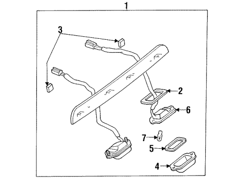 1997 Ford Aspire License Lamps Diagram