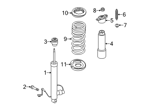 2016 Lincoln MKC Shocks & Components - Rear Diagram 1 - Thumbnail