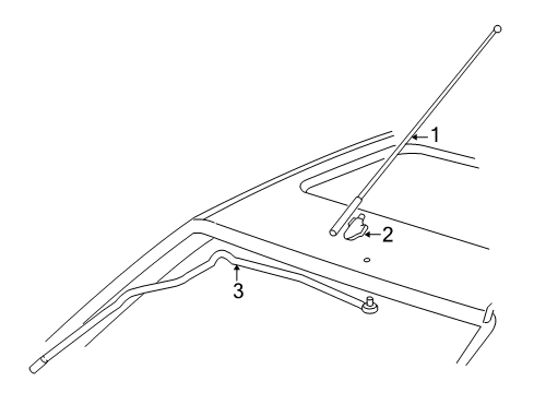 2002 Ford Focus Cable Assembly - Extension Diagram for YS4Z-18812-CA