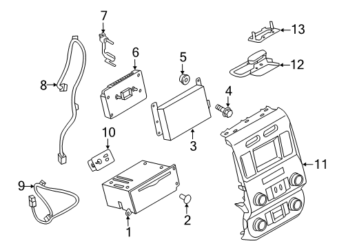 2021 Ford F-350 Super Duty Sound System Diagram 1 - Thumbnail