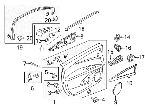 2017 Lincoln MKX Rear Door Diagram